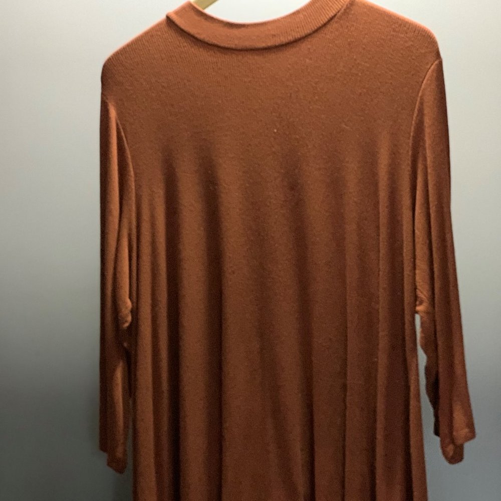 Burnt orange blouse